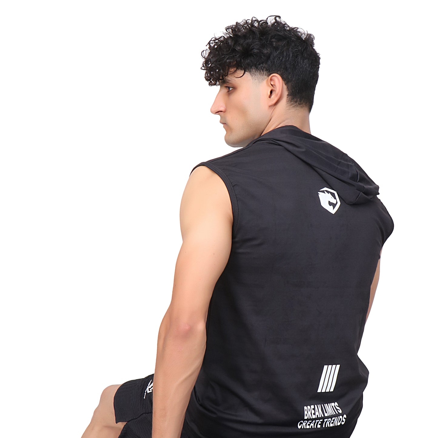 IF- Flex Hoodie Tank Top- Black