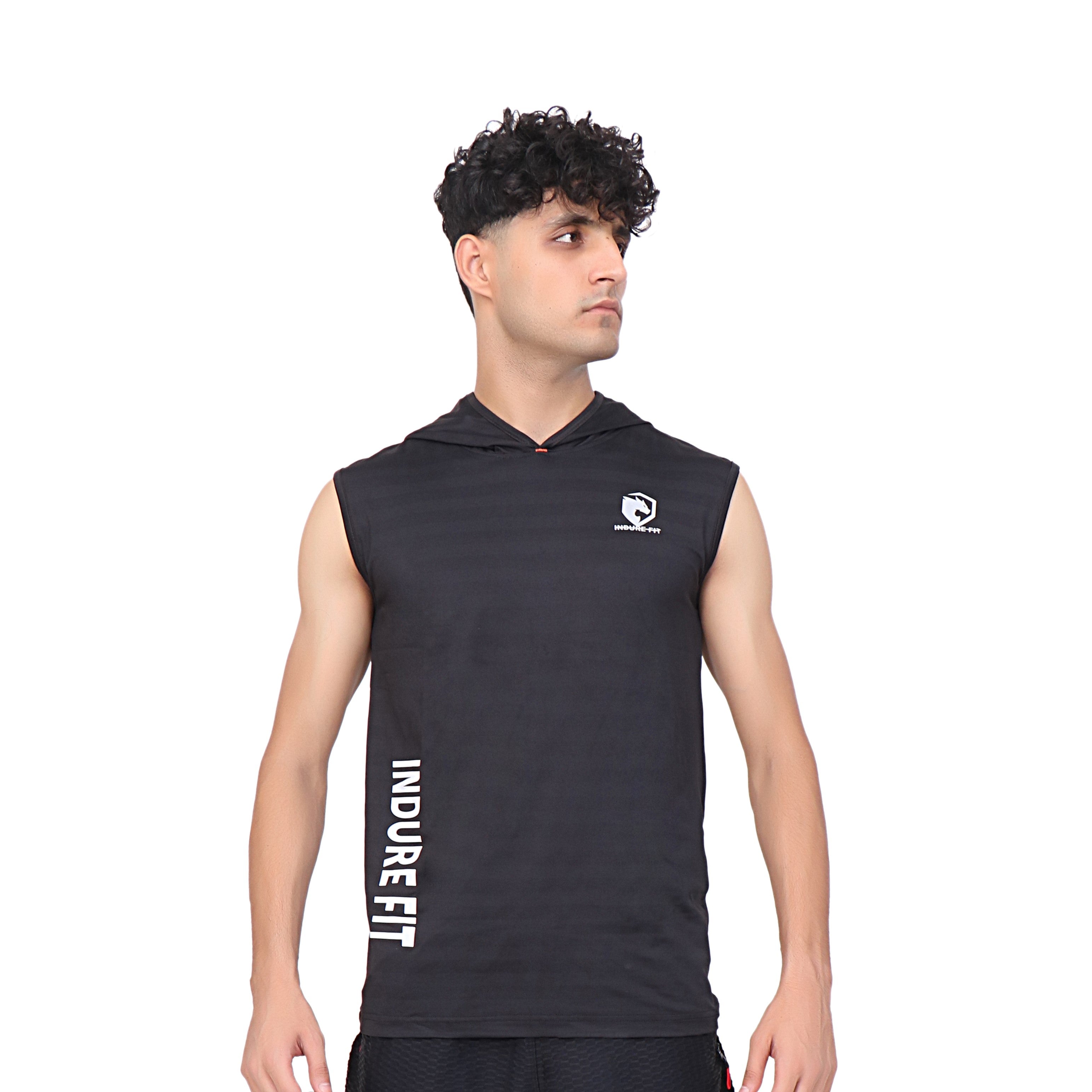 IF- Flex Hoodie Tank Top- Black