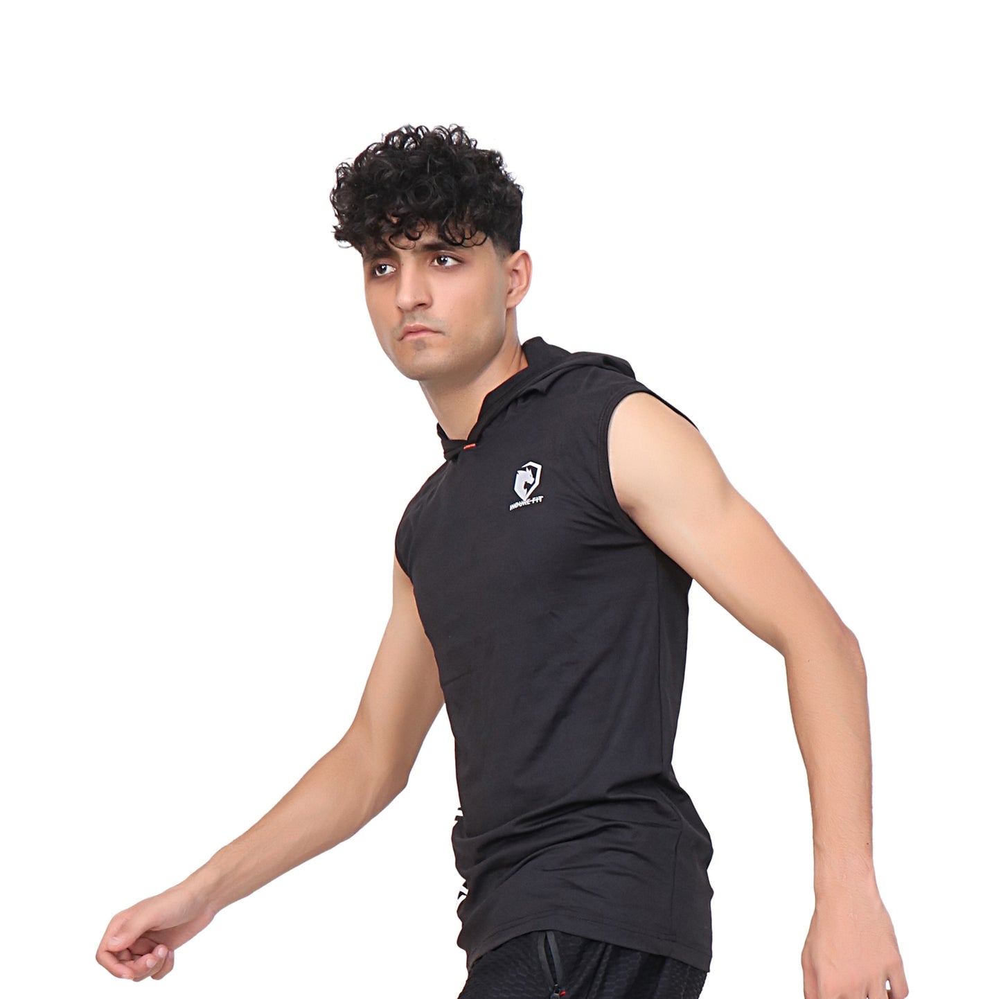 IF- Flex Hoodie Tank Top- Black