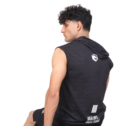 IF- Flex Hoodie Tank Top- Black