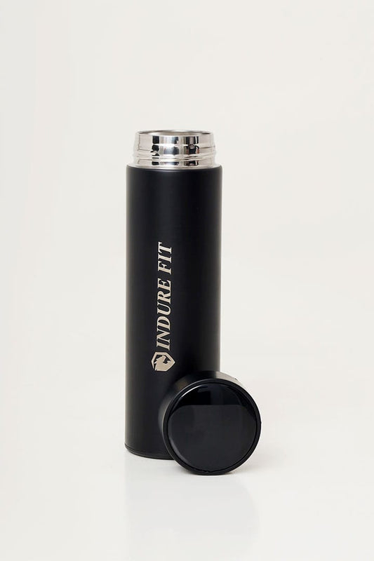 Black Stainless Steel Temperature Bottle