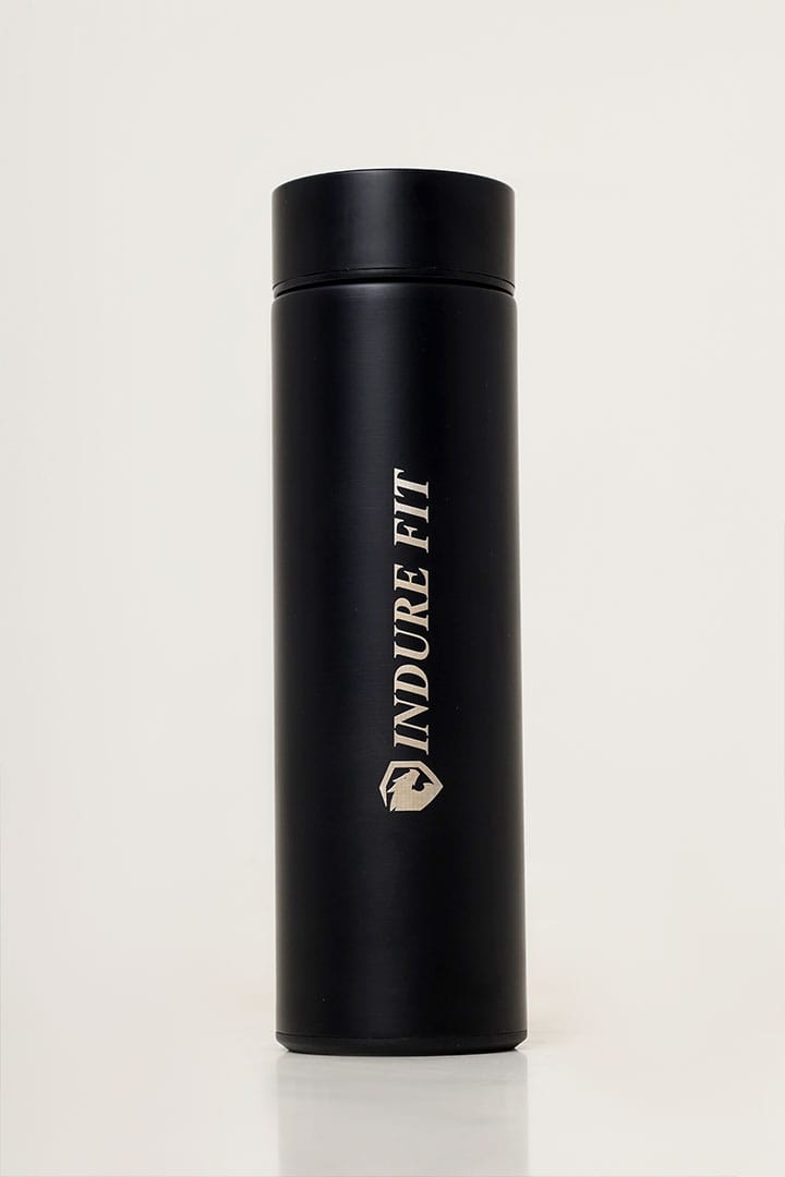 Black Stainless Steel Temperature Bottle