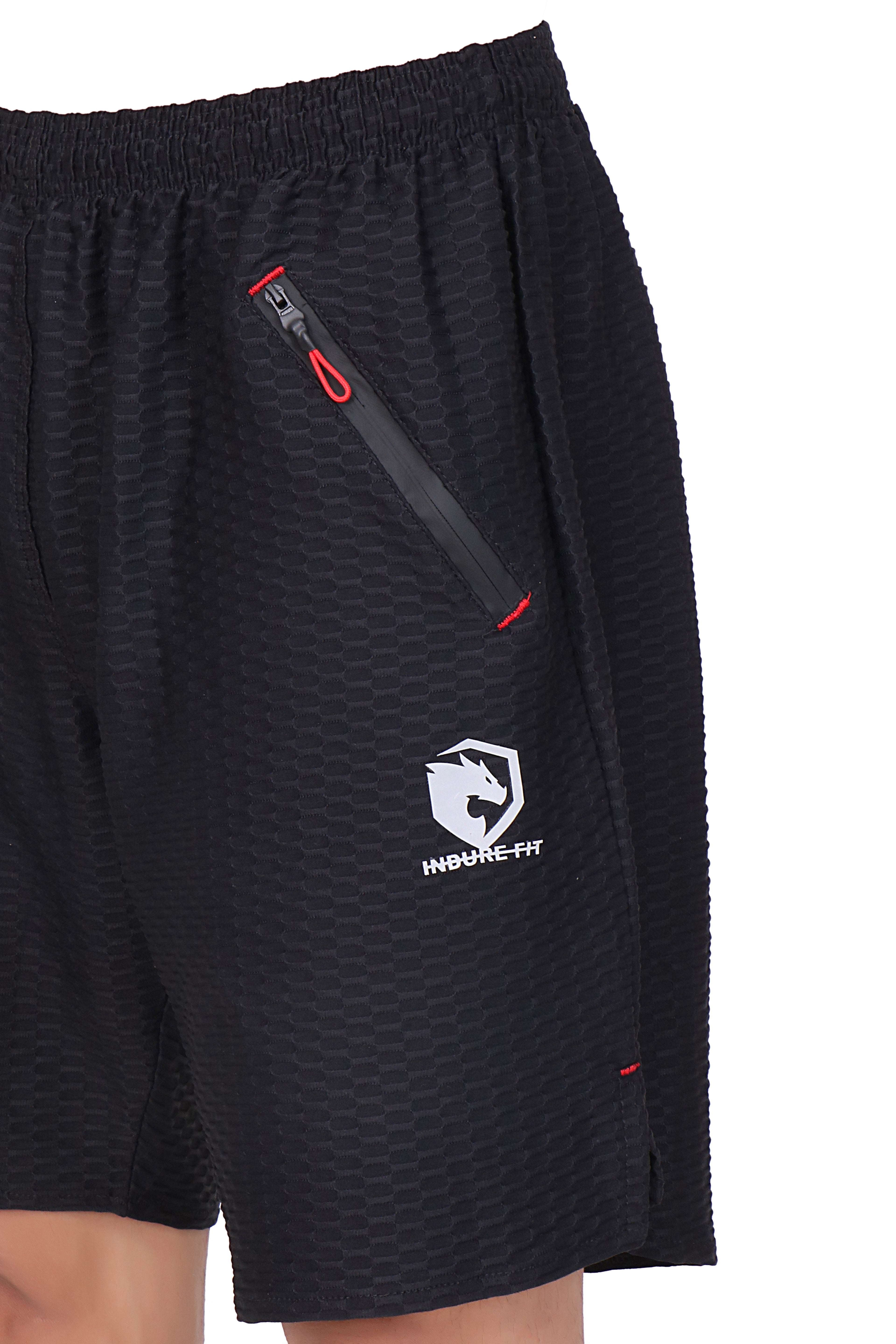 Street Side Slit Compression Shorts - Black