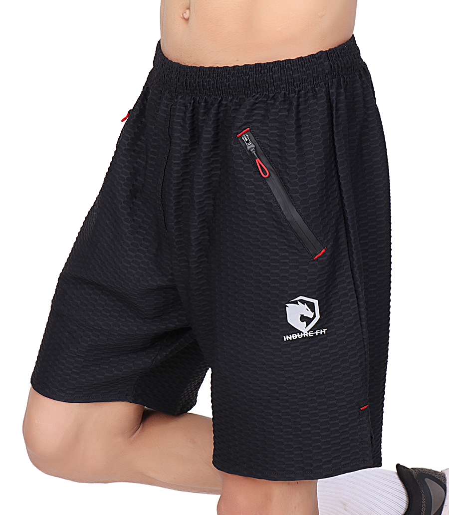 Street Side Slit Compression Shorts - Black