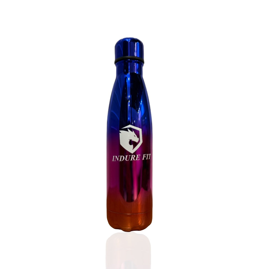 Premium stainless steel water bottle - Cosmic Flame Gradient